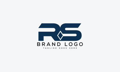 letter RS logo design vector template design for brand.