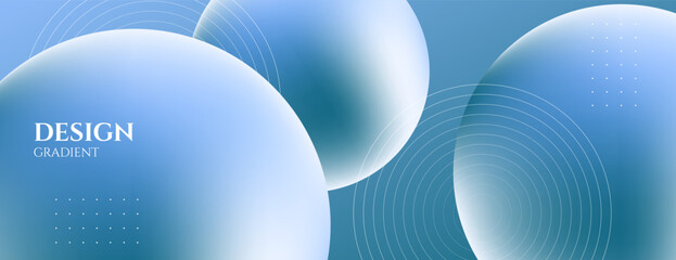 fluid gradient background. abstract bubble gradient banner background with lines