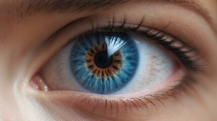 美しい瞳のズームアップ　Generative AI - obrazy, fototapety, plakaty