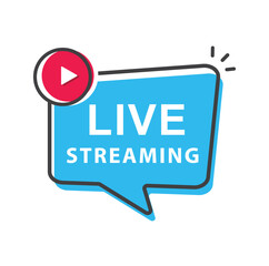 Live streaming icons, vector, illustration.