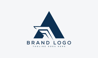 letter A logo design vector template design for brand.