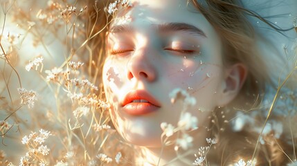 Ethereal portrait of a young woman