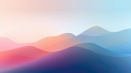 Fototapeta na wymiar Abstract mountains pastel background