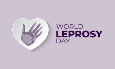 World Leprosy Day Background Vector Illustration