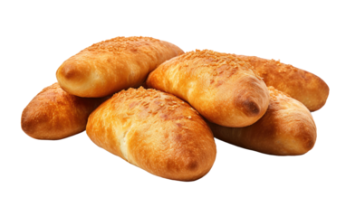 Russian Pirozhki, A Fusion of Savory Surprises on White or PNG Transparent Background