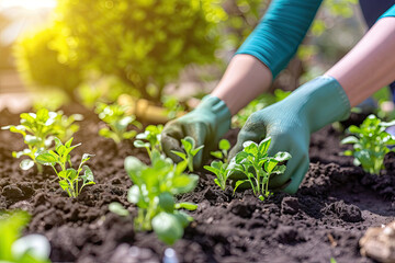 Captivating Spring Planting Scene, spring art
