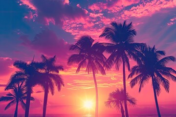 Fototapeta na wymiar Breathtaking Tropical Sunset