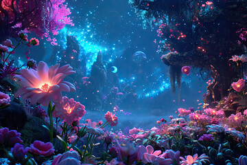 Celestial Springtime Wonderland, spring art
