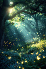 Enchanted Forest Awakening, spring art