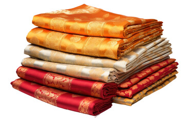 Adorning Elegance with the Timeless Beauty of Banarasi Silk Sarees on White or PNG Transparent Background