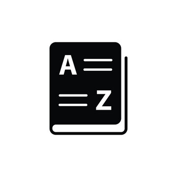 Vocabulary icon vector dictionary icon