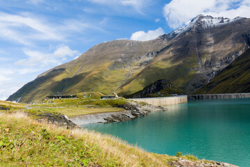 Blick auf den Moserboden Stausee bei Kaprun