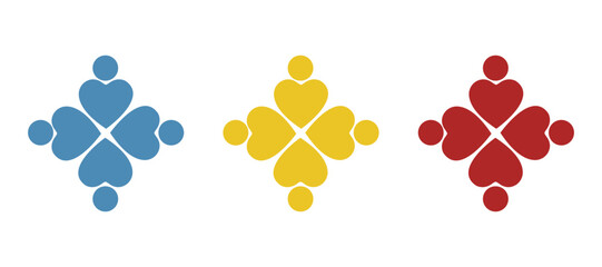 heart concept icon on a white background, vector illustration