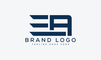 letter EA logo design vector template design for brand.