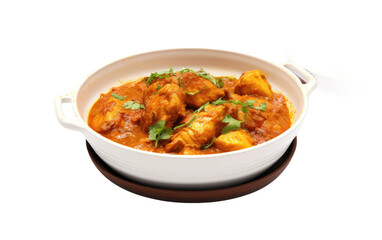 Cape Malay Chicken Delight Unveiled on White or PNG Transparent Background