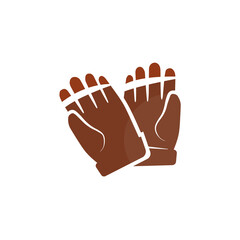 gloves icon on a white background, vector illustration