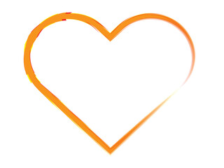 Valentine heart icon vector illustration.   Simple art