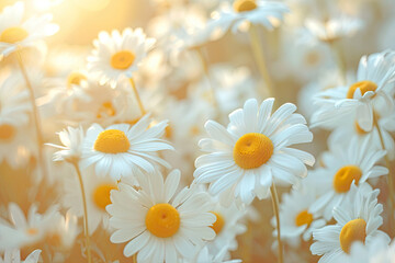 Bathed in Sunshine: Daisies Galore., spring art