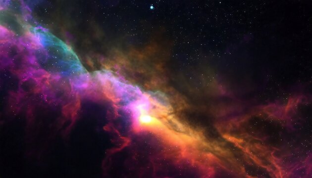 Stunning deep space background. Stars, galaxies and nebulas. © xlkx