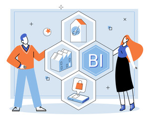 Business Association. Vector illustration. Negotiating deal requires effective communication and diplomacy Employment opportunities arise from growth and expansion businesses Leadership skills