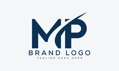 letter MP logo design vector template design for brand.