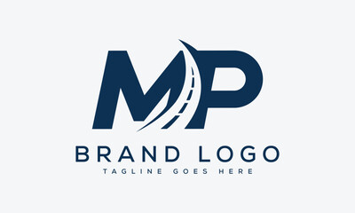 letter MP logo design vector template design for brand.