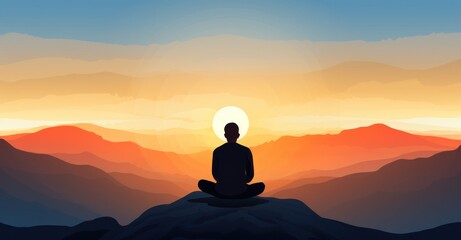 "Mountain Top Sunrise Meditation for Inner Peace and Mindfulness"