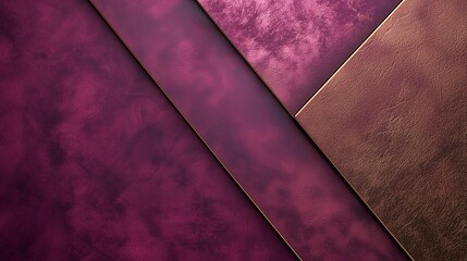 Chic Burgundy Leather Textures with Geometric Lines for Modern Design
