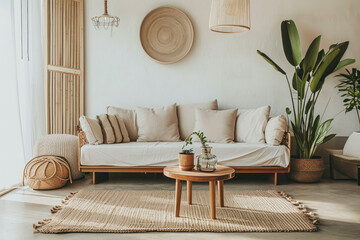 Obraz premium Serene Minimalist Home Interior, spring art