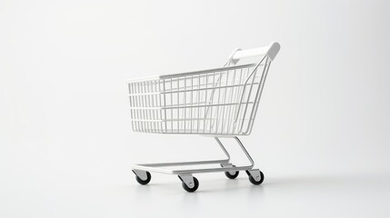 shopping cart on a white background