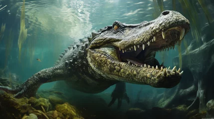 Fototapeten The worlds biggest living crocodile the Saltwater © Ashley