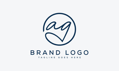 letter AG logo design vector template design for brand.