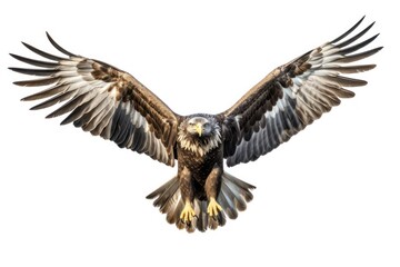 Naklejka premium Eagle isolated on a white background