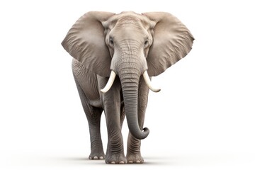 Fototapeta na wymiar Elephant isolated on a white background 