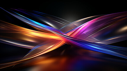 abstract colorful glowing wavy perspective with fractals and curves background 16:9 widescreen wallpapers