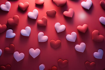 Hearts as background.Valentines day concept.