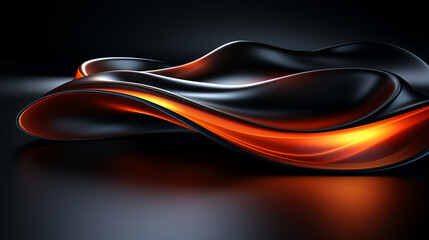 Naklejka premium abstract colorful glowing wavy perspective with fractals and curves background 16:9 widescreen wallpapers