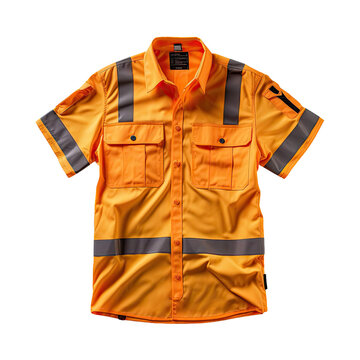 Safety Vest Reflective shirt beware, guard, traffic shirt, safety shirt, rescue, police, security shirt isolated on white background