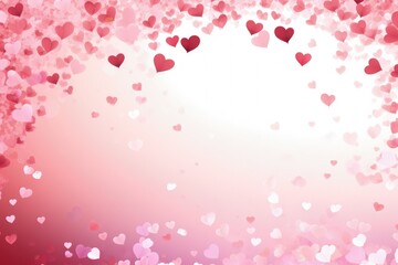 Obraz premium Valentine's day background decoration with heart, love and holiday concept.