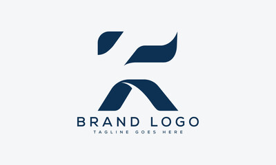 letter KF logo design vector template design for brand.