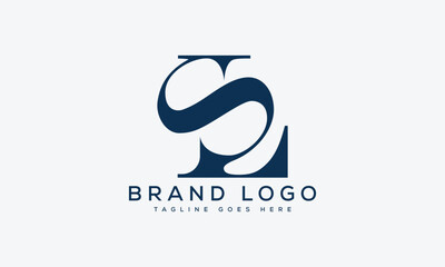 letter LS logo design vector template design for brand. - obrazy, fototapety, plakaty