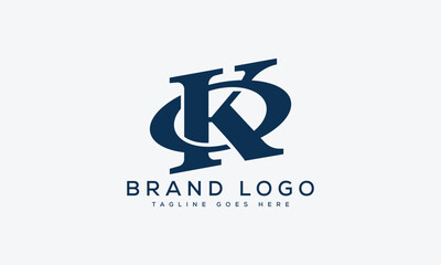 letter KO logo design vector template design for brand.