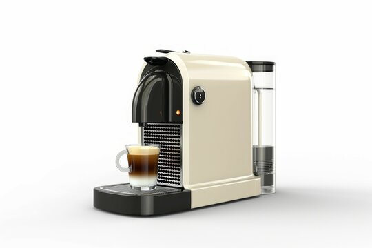 espresso machine on white background