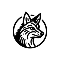 Vector Logo featuring fox head. Versatile Symbol of Energy and Craftsmanship for Logos, Branding, and Nature inspired Designs. High Quality Illustration, Isolated on a white Background.