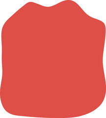 Abstract frame illustration. Blot shape silhouette