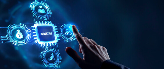 Internet, business, Technology and network concept. Budget capital finance economy investment money concept. Budgeting.