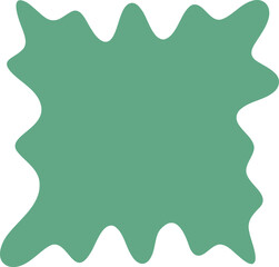 Blot shape illustration. Abstract frame silhouette