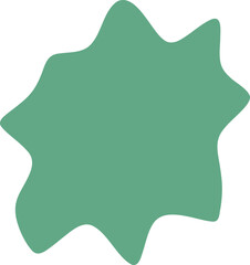 Blot shape illustration. Abstract frame silhouette