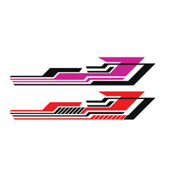 vector car livery decal design. car side background decal