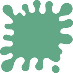 Blot shape illustration. Abstract frame silhouette